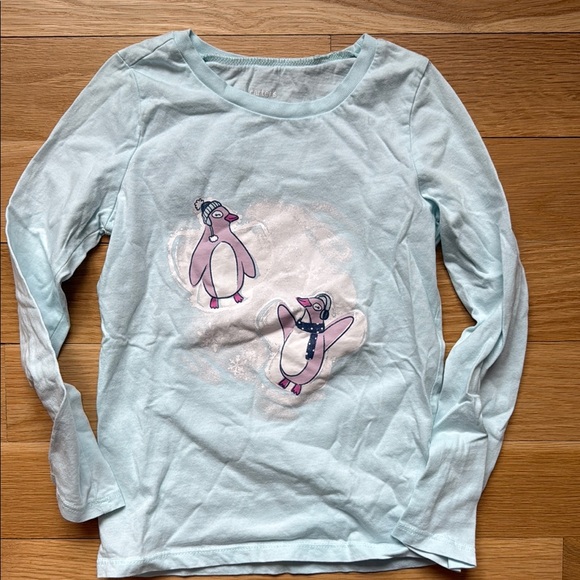 Kids Light Blue Penguin Shirt - Picture 1 of 3